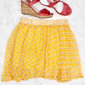 Unic Yellow Daisy Sheer Skirt